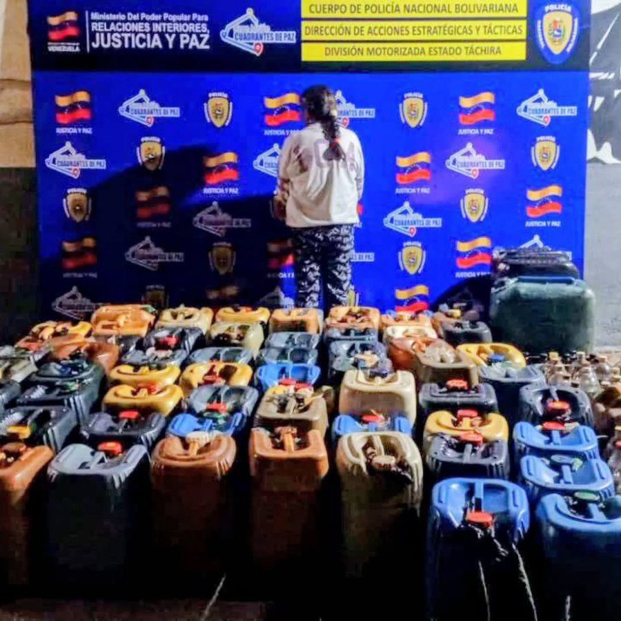 En el Táchira detienen a mujer que intentaba comercializar ilegalmente combustible