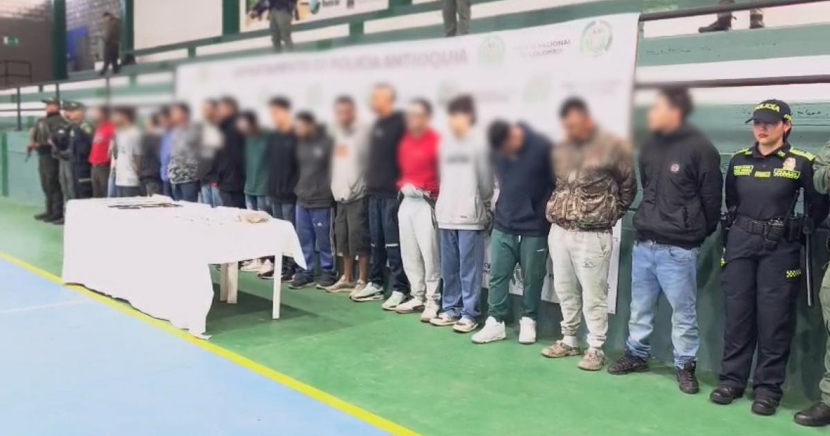 Noticias Antioquia: 19 integrantes de El Mesa fueron capturados