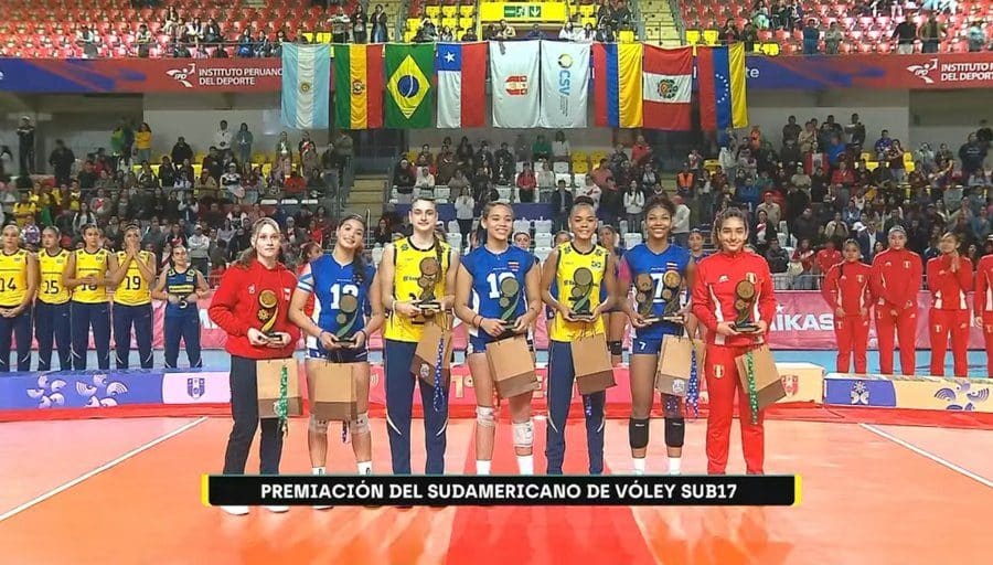 Selección femenina Sub 17 de voleibol ganó Campeonato Sudamericano