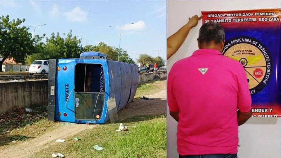 Detienen a un chofer de transporte público por generar accidente donde murio una persona y otra resultó lesionada