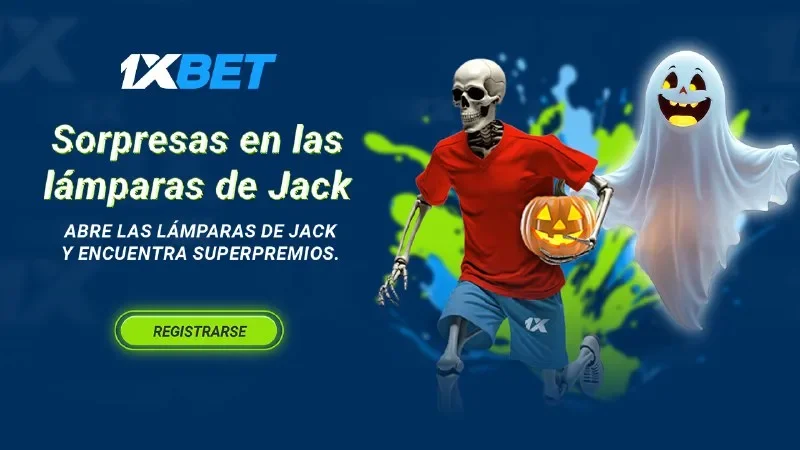 ¡Haz que tu Halloween sea mejor con Jack-o'-Lanterns y la súper promoción de 1xBet!